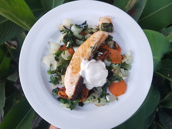 Salmon & Vegetables - Keto Friendly