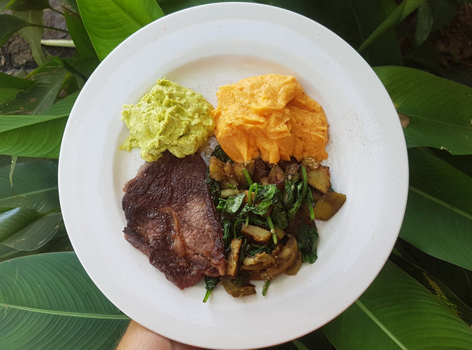 Steak, Avocado & Sweet Potatoe Mash - Keto Friendly