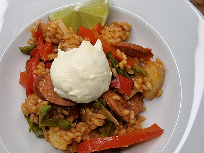 Family-friendly Spanish Chorizo Rice